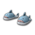 Baby Blue Jaws Pajama Slippers