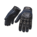 Blue Biker Gloves