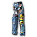 Toon Raider Denim Pants