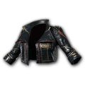 Gilded Guardian Leather Jacket