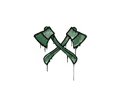 Sealed Graffiti | X-Axes (Jungle Green)