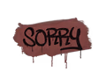 Sealed Graffiti | Sorry (Brick Red)