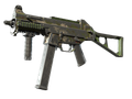 UMP-45 | Green Swirl (Battle-Scarred)