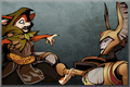 Hoodwink Grabbed - Story Showcase Decoration