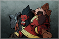 Axe Carry - Story Showcase Decoration