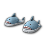 Baby Blue Jaws Pajama Slippers