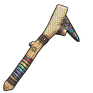 Mosaic Stone Pick Axe